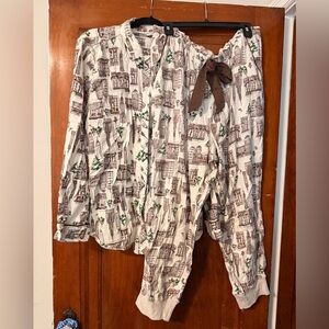 Aerie Holiday Cityscape Pajama Set